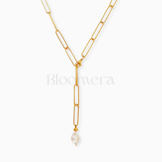 Gold Pearl Link Chain