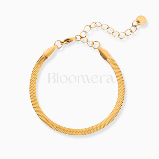 Snake Chain 18K Gold Plated Stainless Steel Bracelet