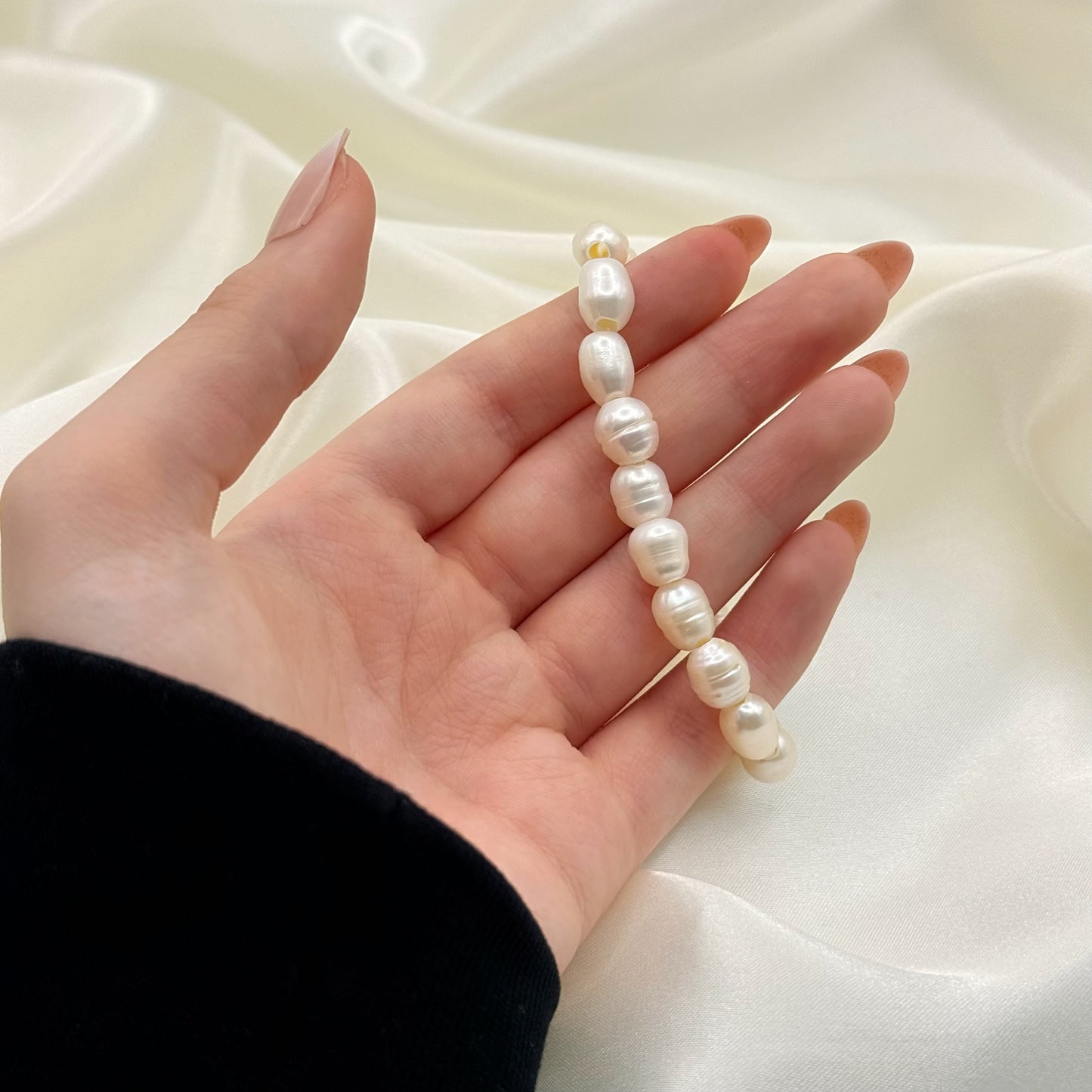 Natural Freshwater Pearl Flexible Bracelet