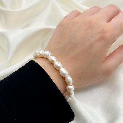 Natural Freshwater Pearl Flexible Bracelet