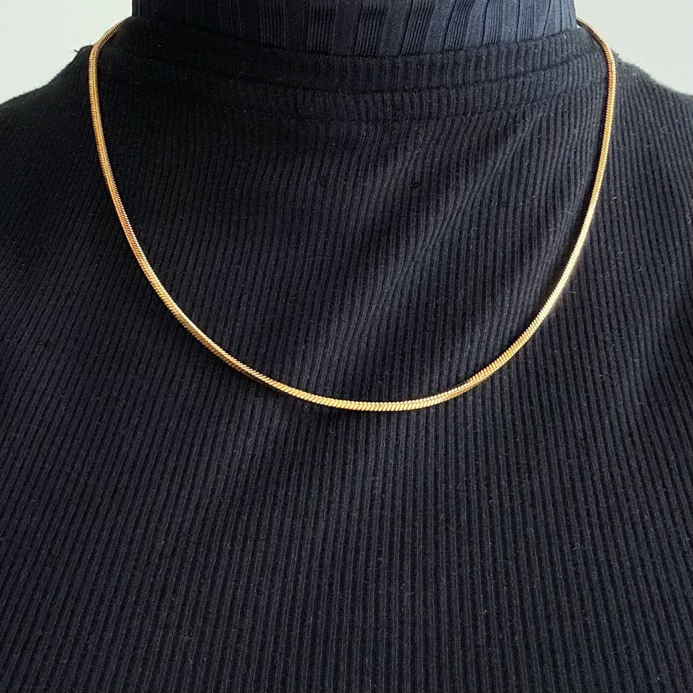 Snake Chain 18K Gold Plated Stainless Steel Necklace